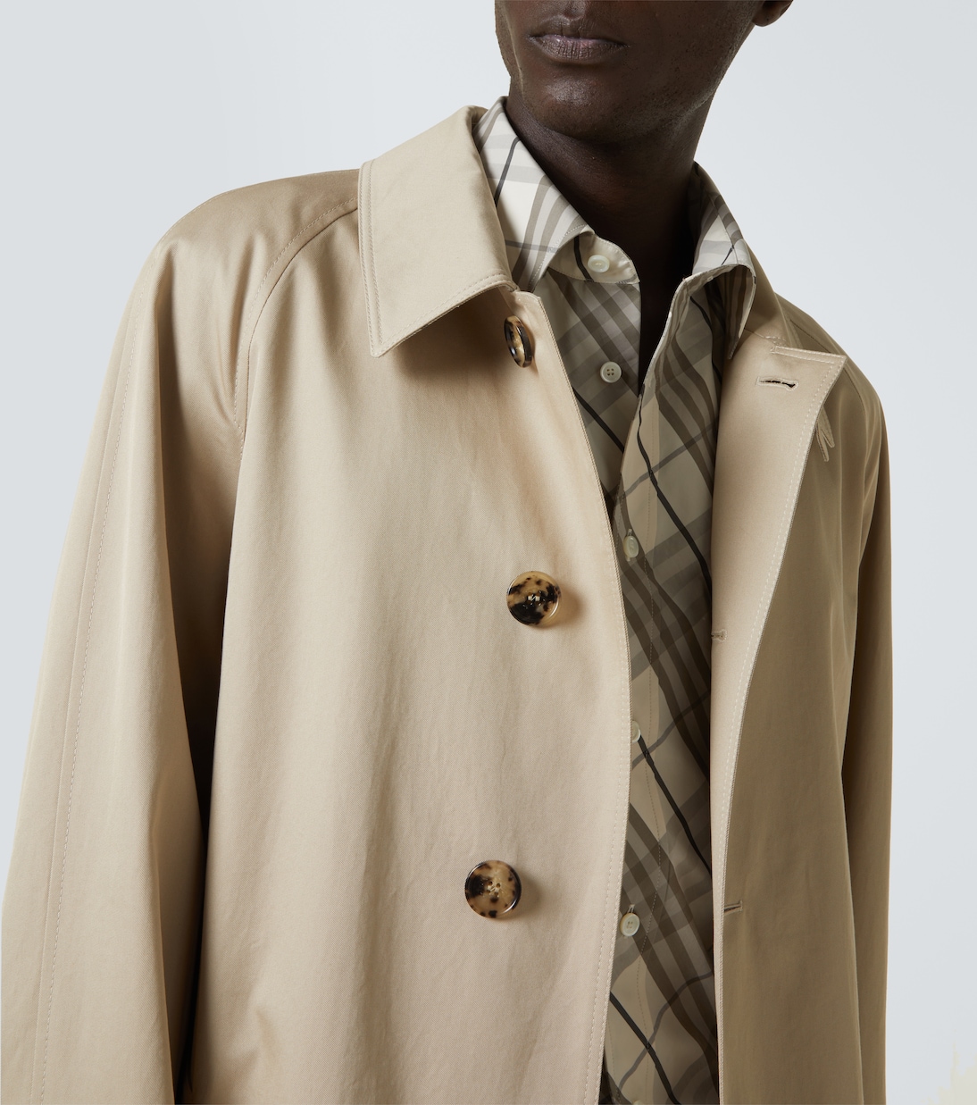 Gabardina de algodón con cinturón | Burberry