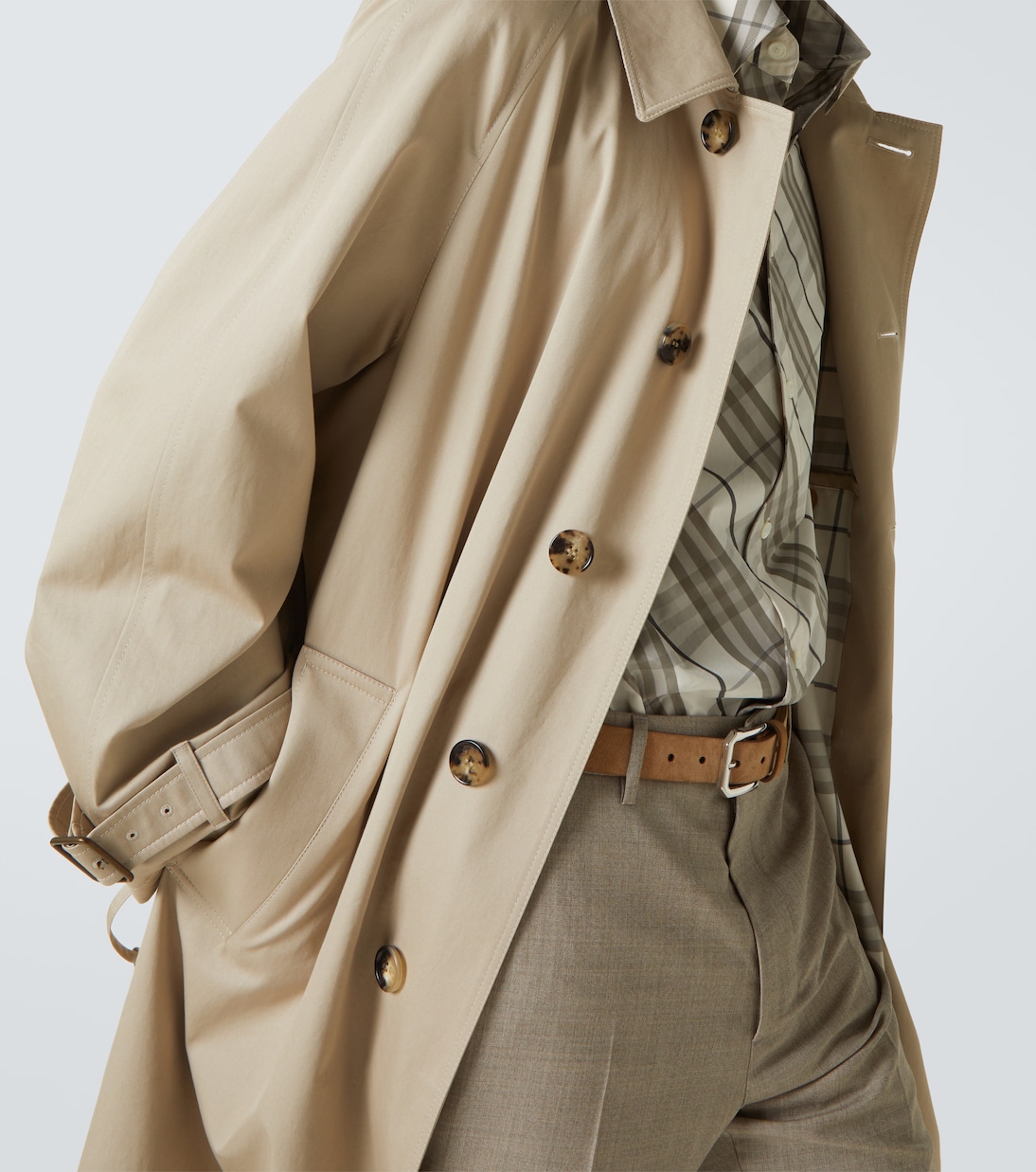 Gabardina de algodón con cinturón | Burberry