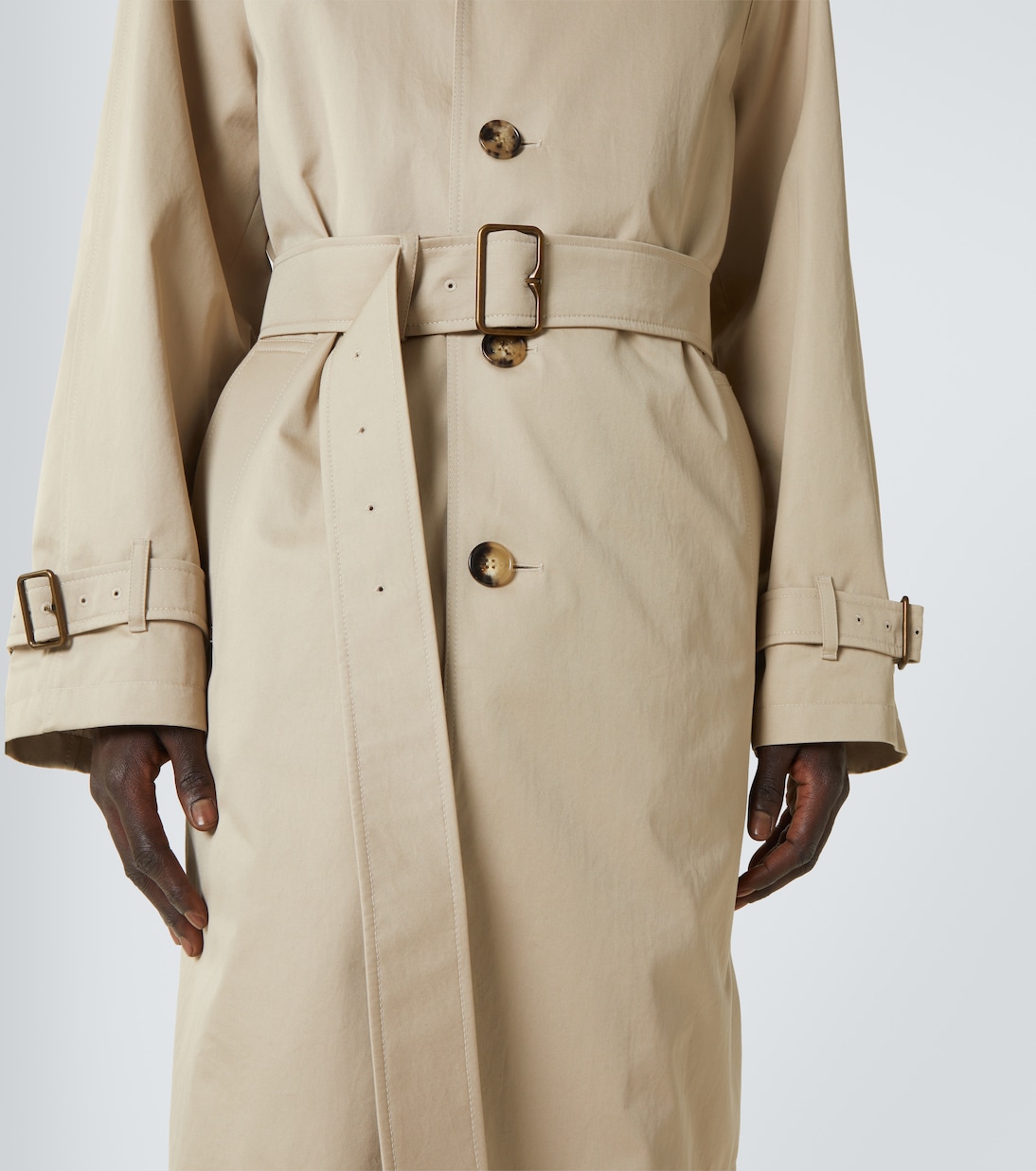 Gabardina de algodón con cinturón | Burberry