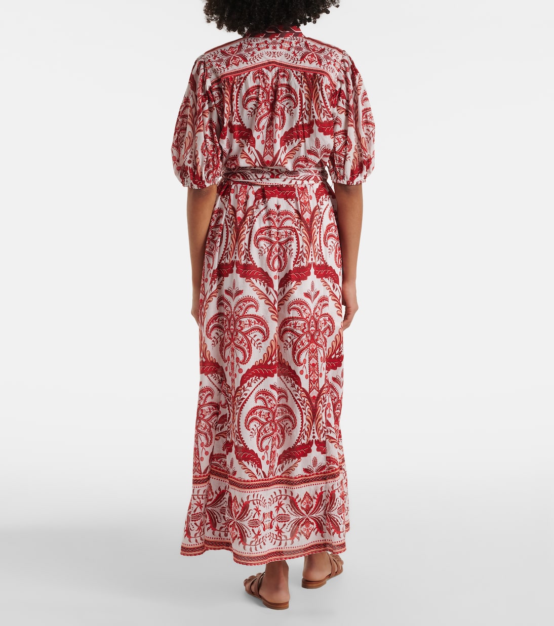 Abito lungo Tropical Cameo in cotone con stampa paisley  | Farm Rio