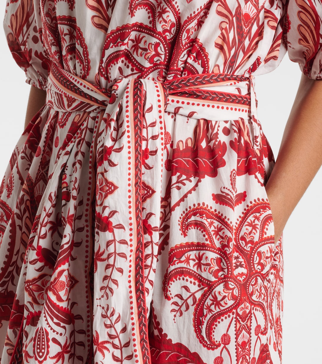 Abito lungo Tropical Cameo in cotone con stampa paisley  | Farm Rio
