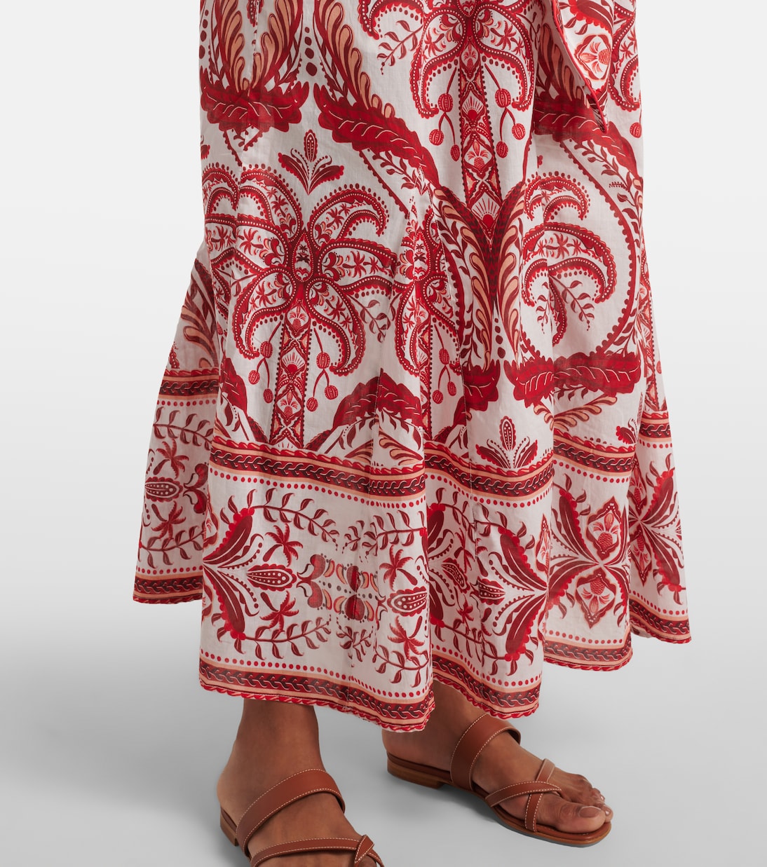 Abito lungo Tropical Cameo in cotone con stampa paisley  | Farm Rio