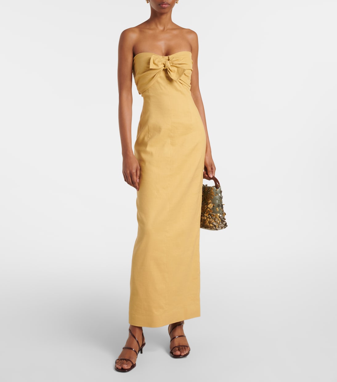 Rahel linen and cotton-blend maxi dress | Tove