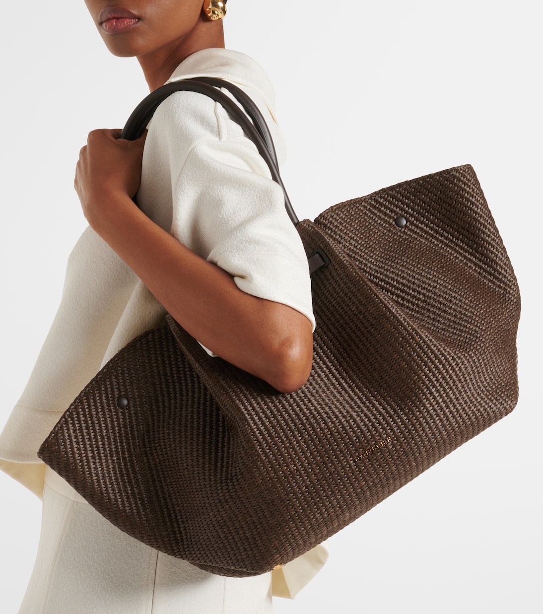 Sac New York en raphia et cuir | DeMellier