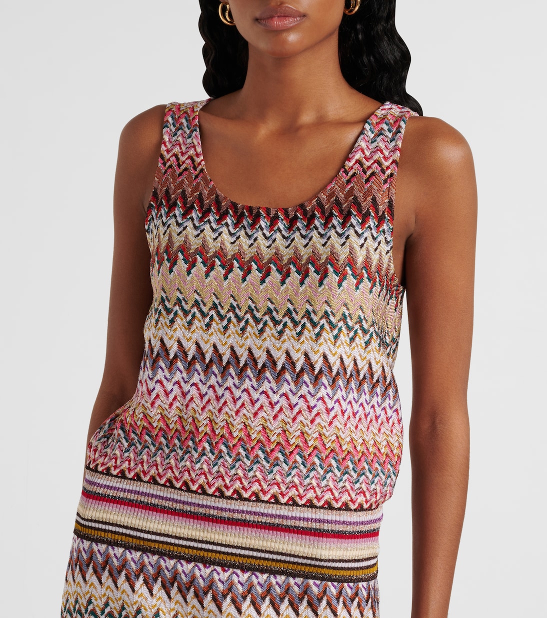 Zigzag lamé top | Missoni