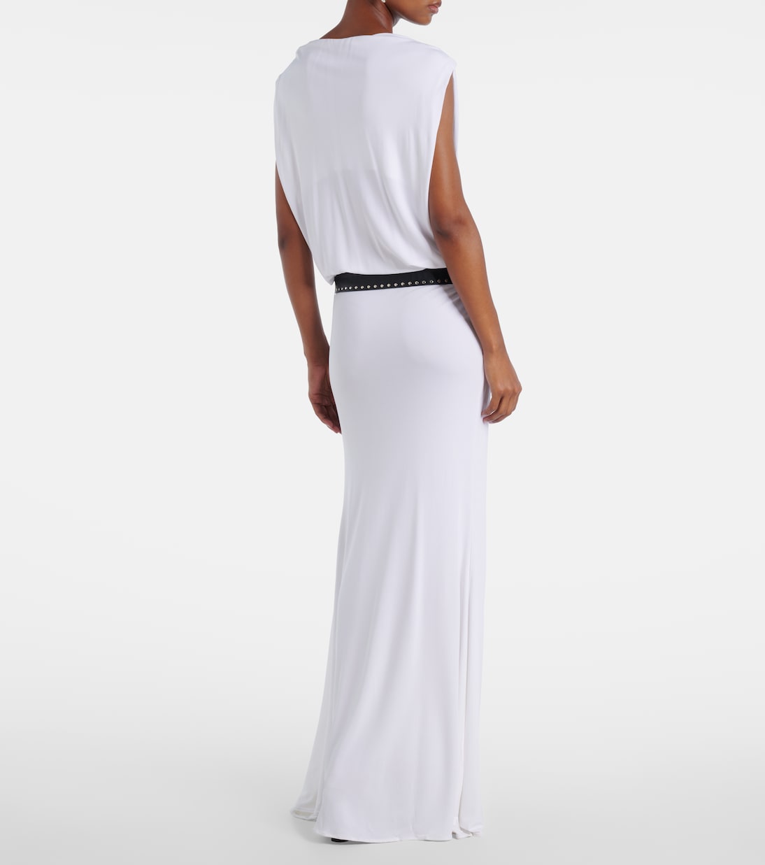 Belted draped jersey maxi dress | Christopher Esber