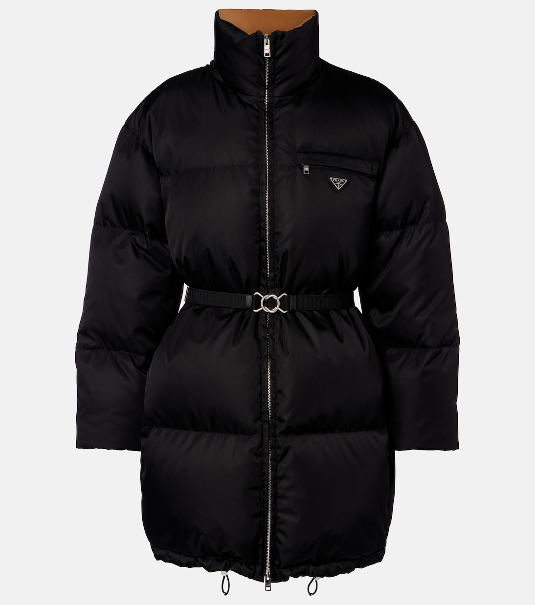 Re-Nylon belted down jacket | Prada