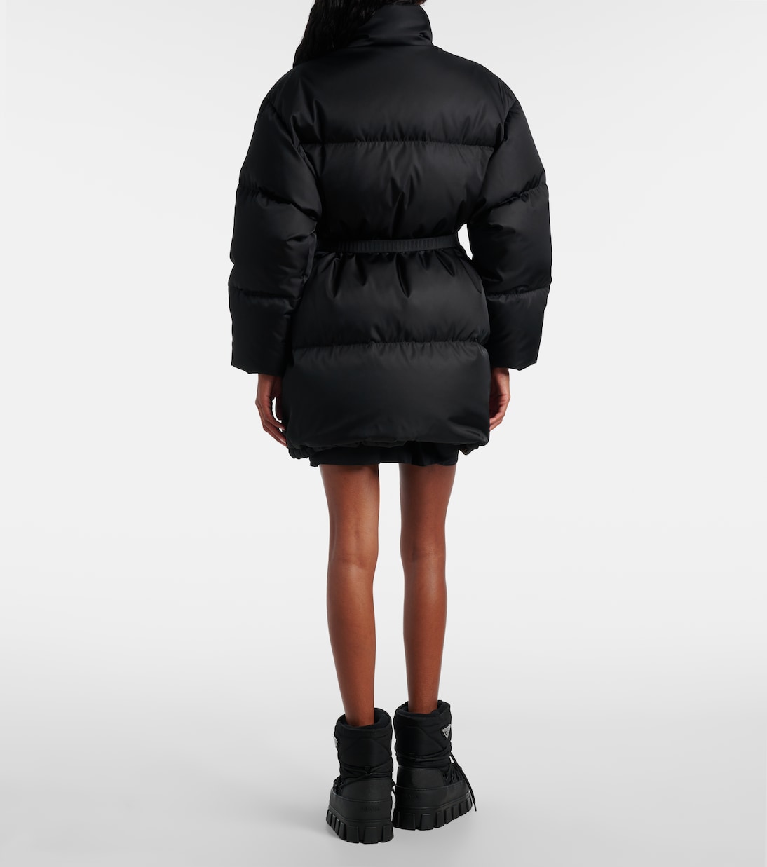 Re-Nylon belted down jacket | Prada