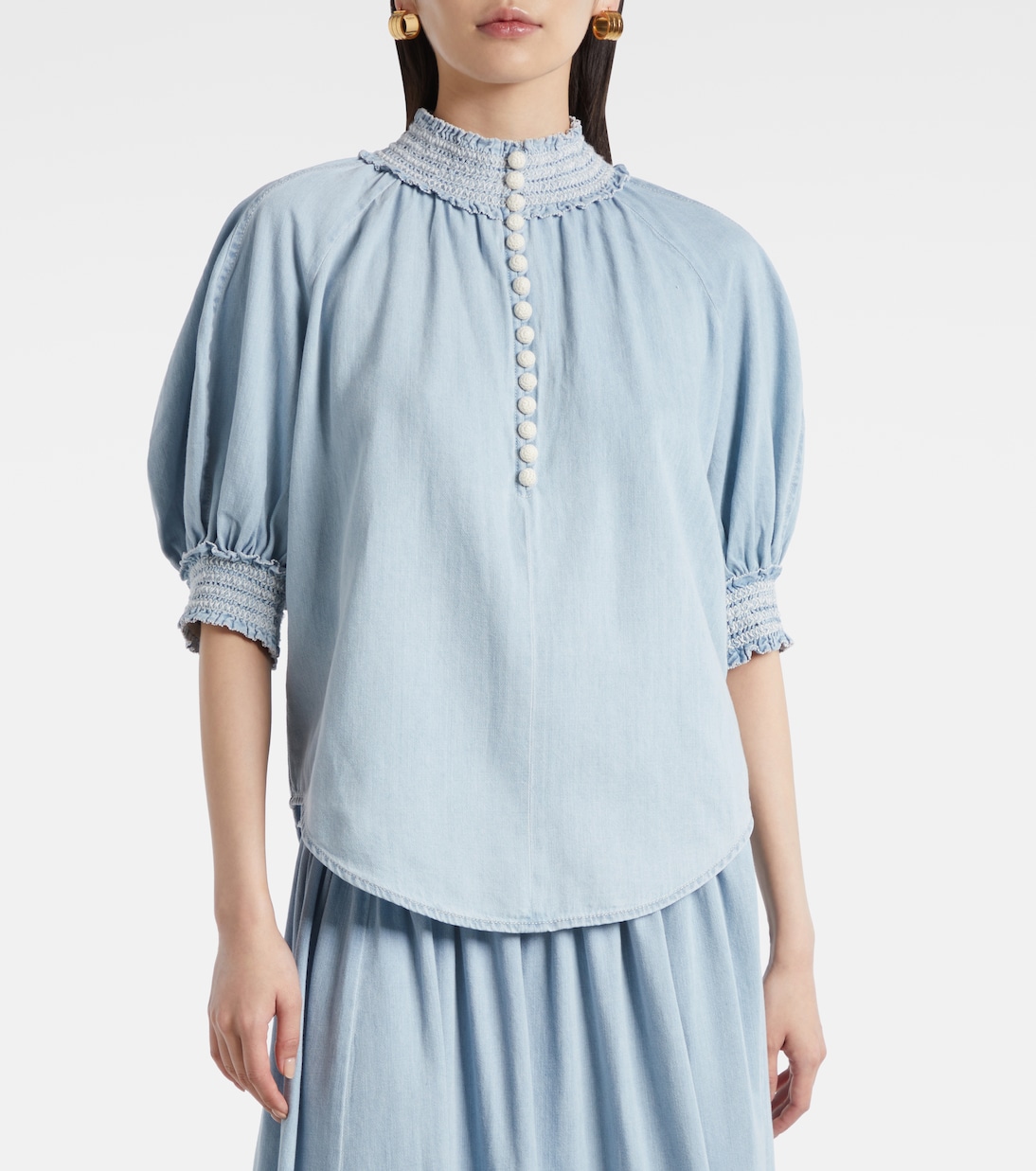 Blusa Ascension de denim | Zimmermann