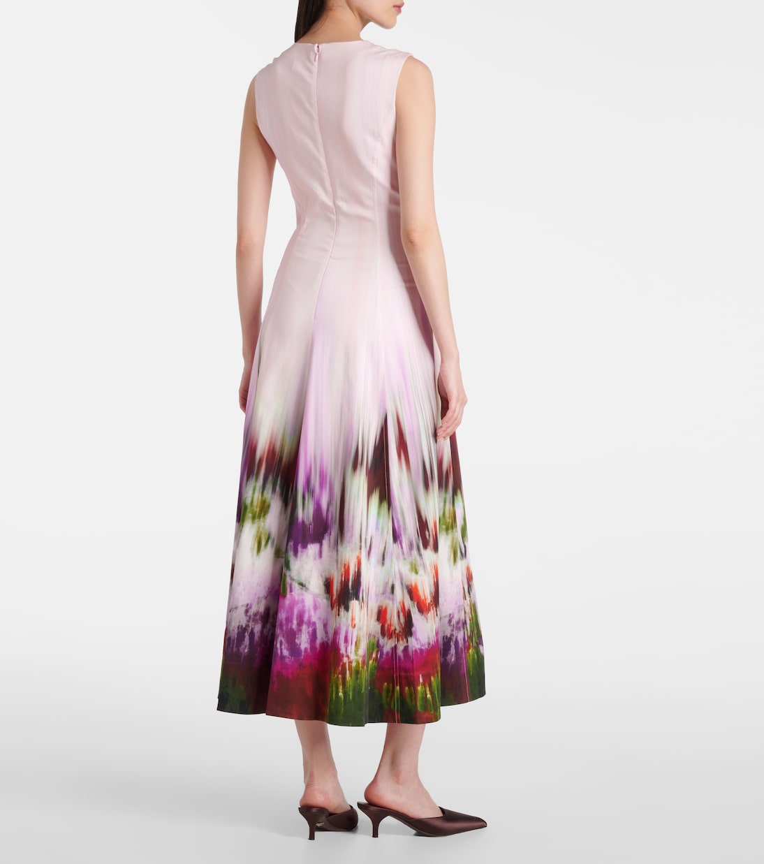 Magnolia cotton and rayon-blend midi dress | Simkhai