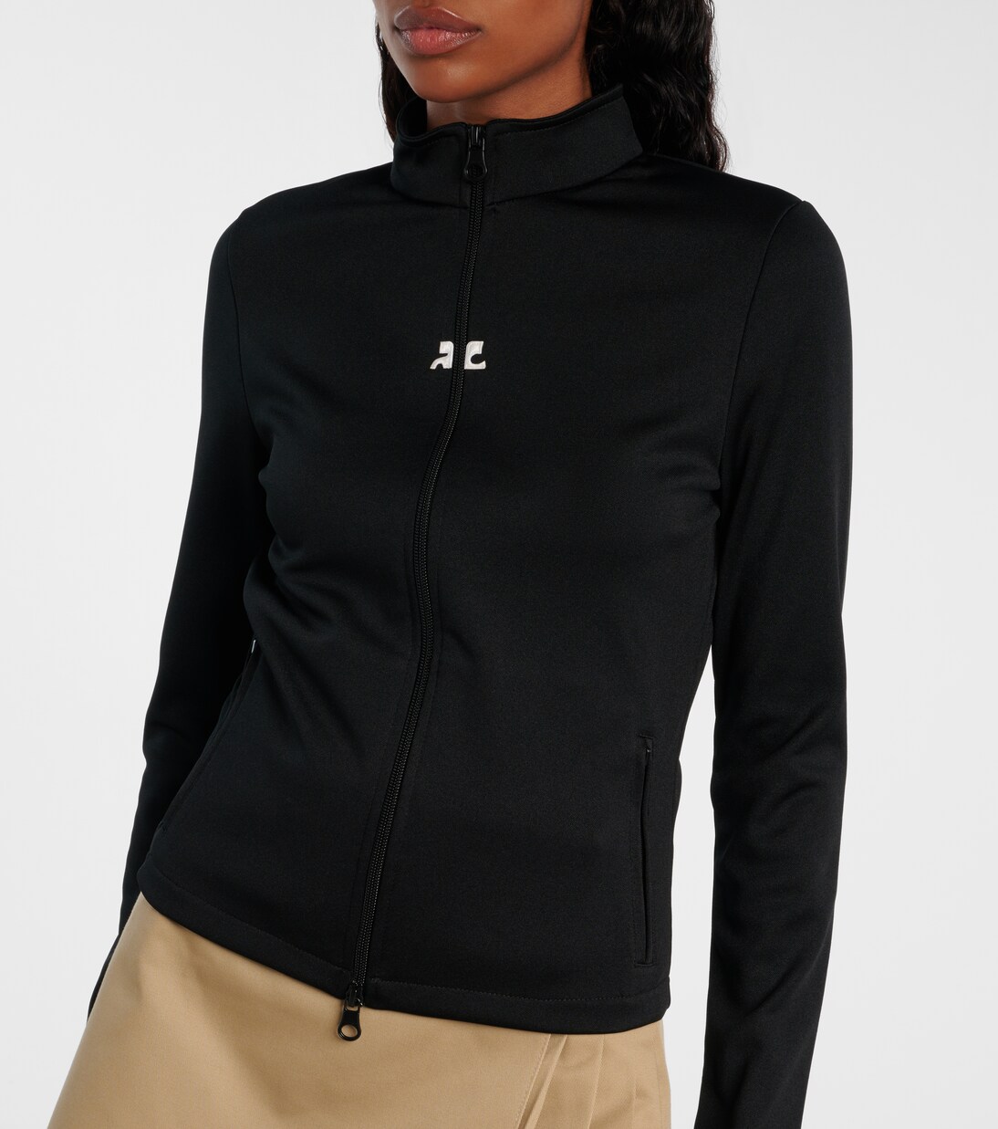 Interlock jersey track jacket | Courrèges