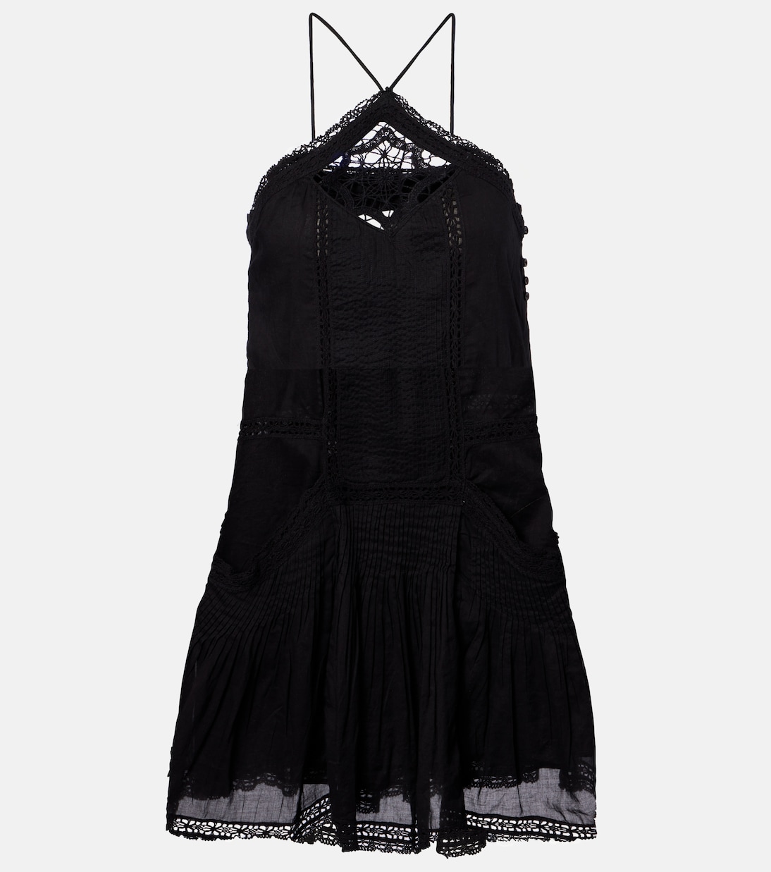 Minikleid Geraldin aus Baumwolle mit Spitze | Marant Etoile