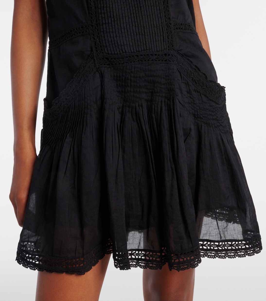 Minikleid Geraldin aus Baumwolle mit Spitze | Marant Etoile