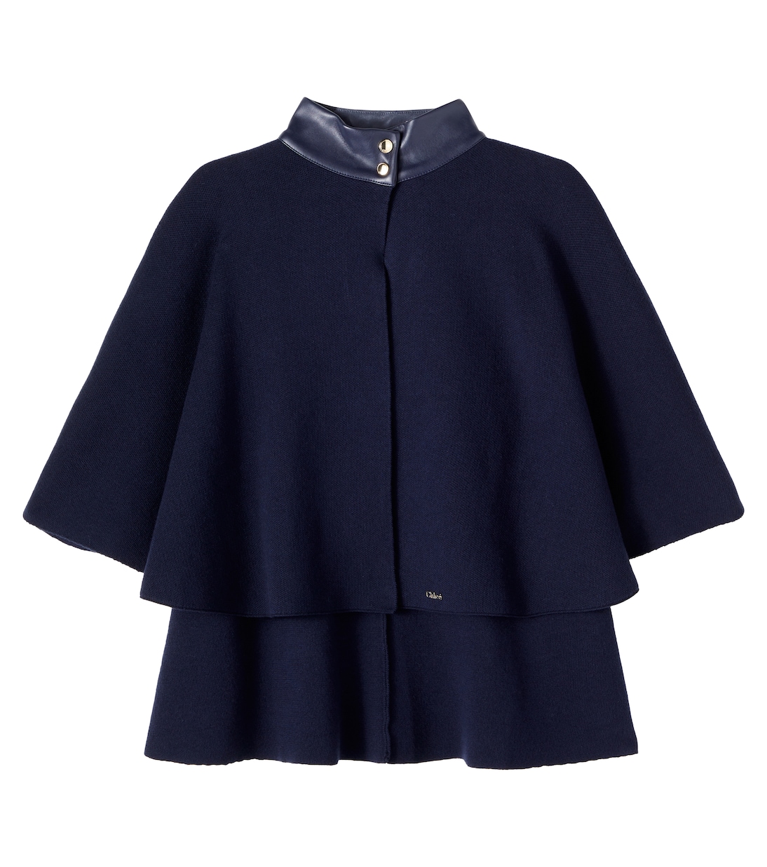 Cotton and wool cape | Chloé Kids