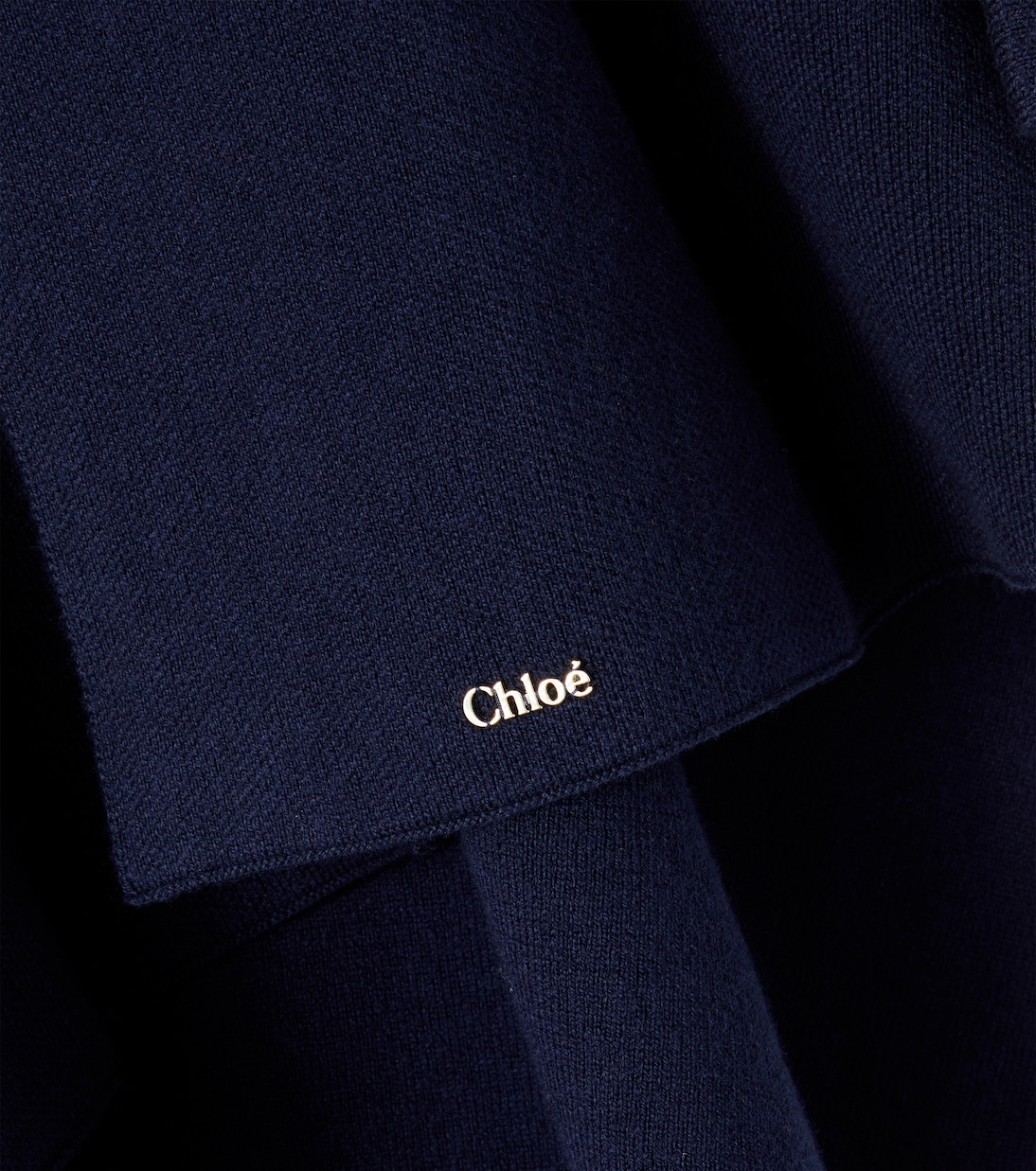 Cotton and wool cape | Chloé Kids