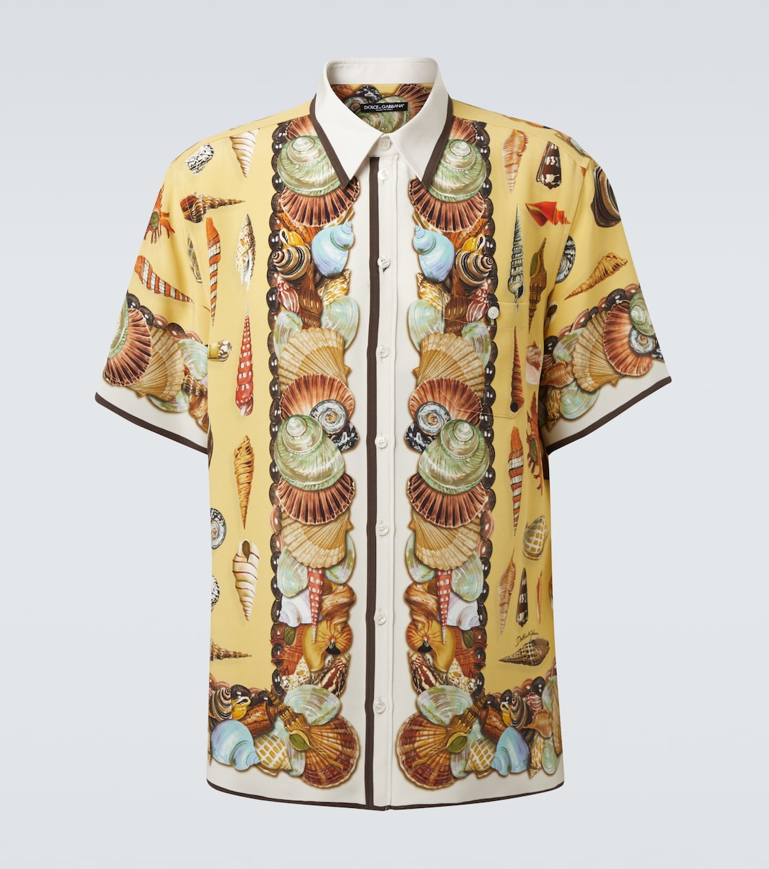 Bedrucktes Hemd aus Seiden-Crêpe | Dolce&Gabbana