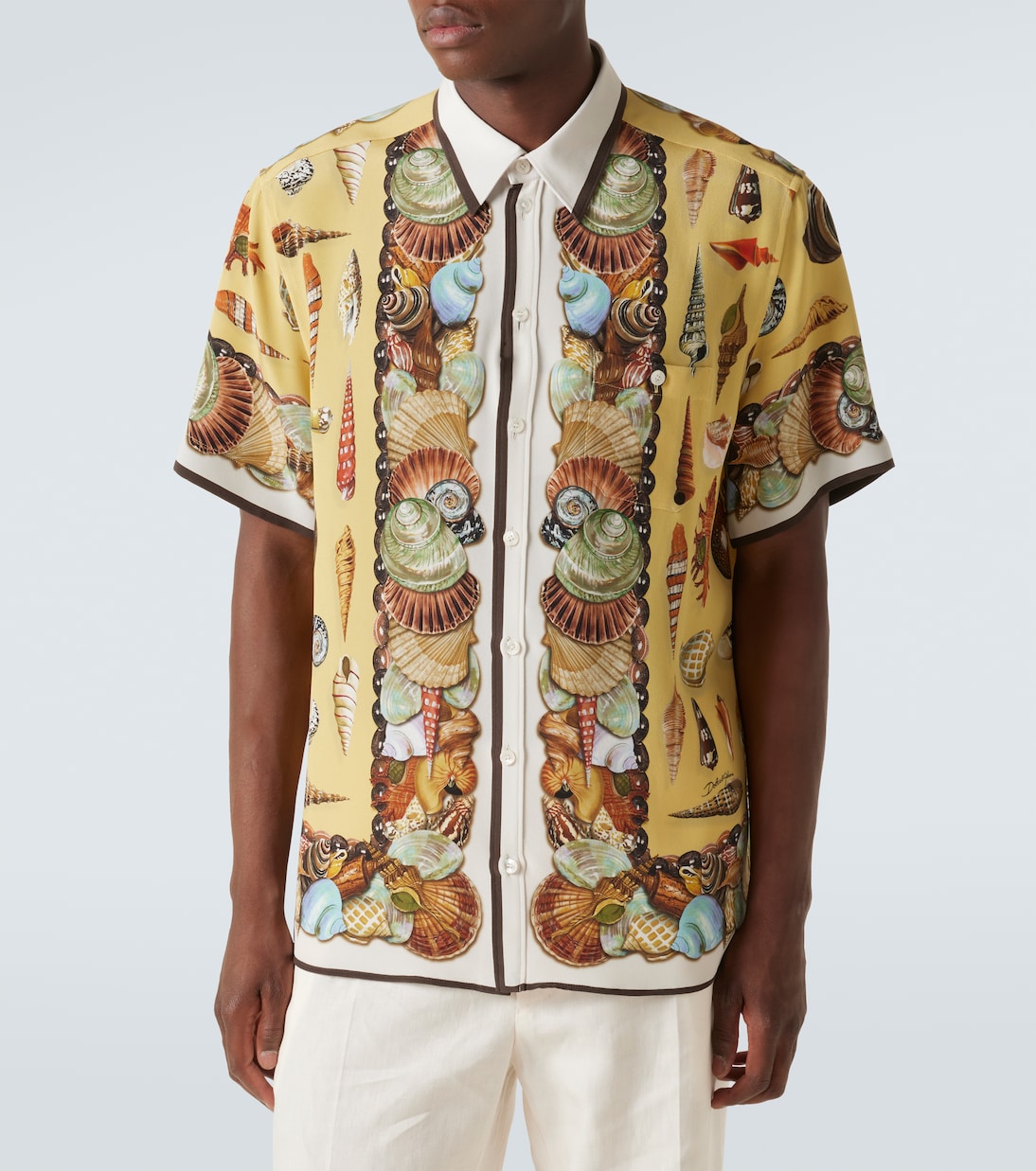 Bedrucktes Hemd aus Seiden-Crêpe | Dolce&Gabbana