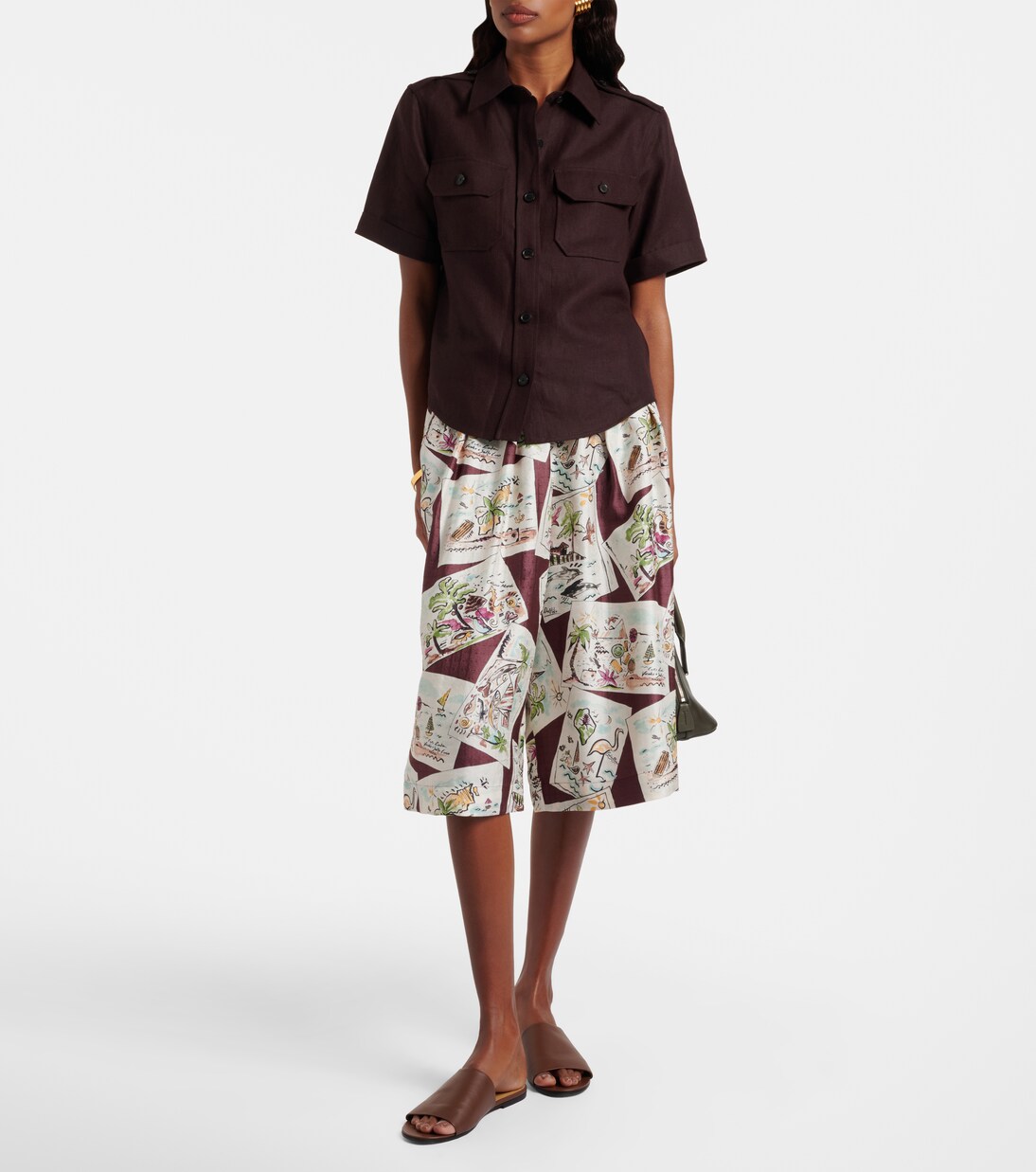 Bermuda-Shorts Emon aus Seide | Loro Piana