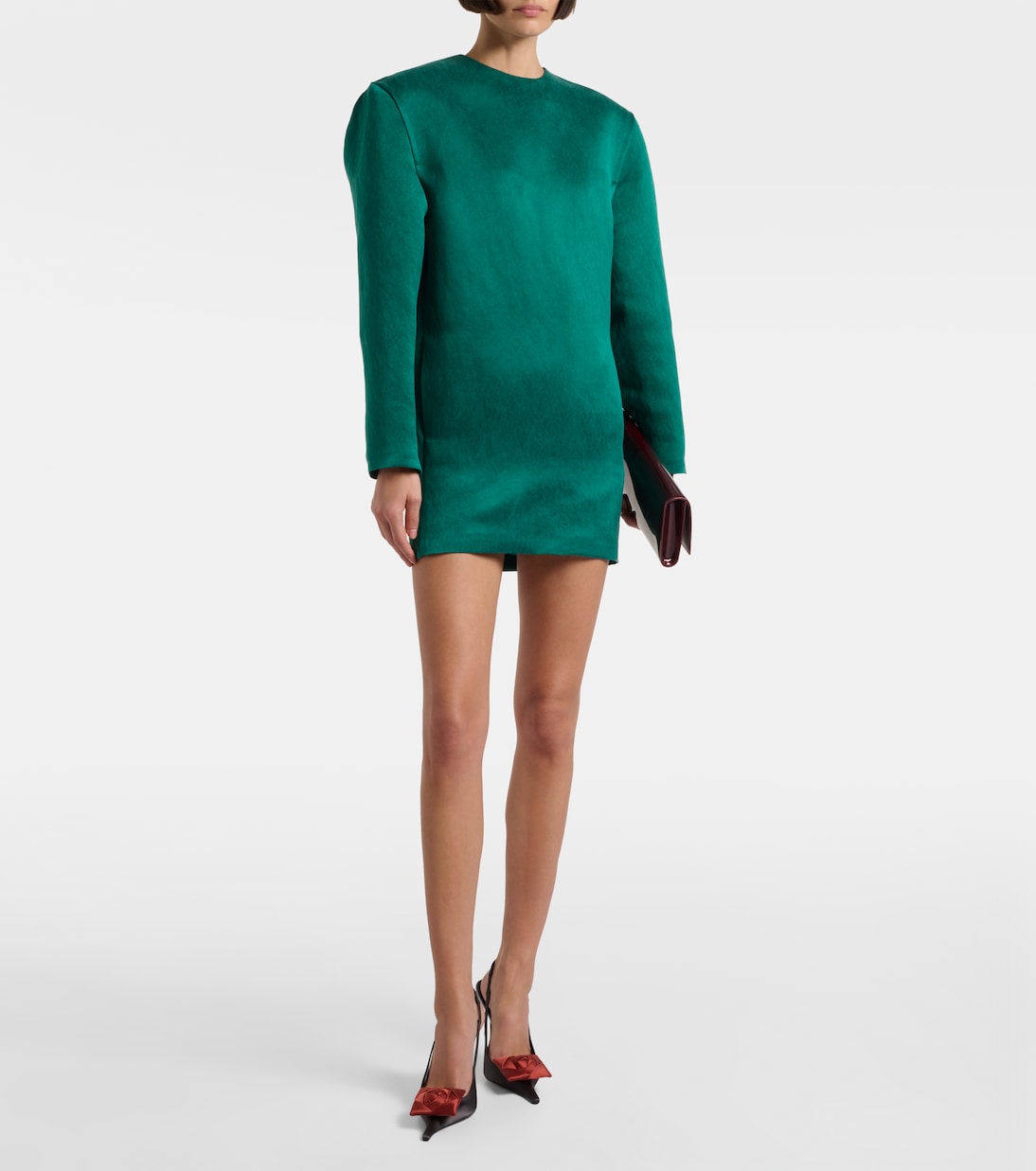 Minikleid aus Seidensatin  | Saint Laurent