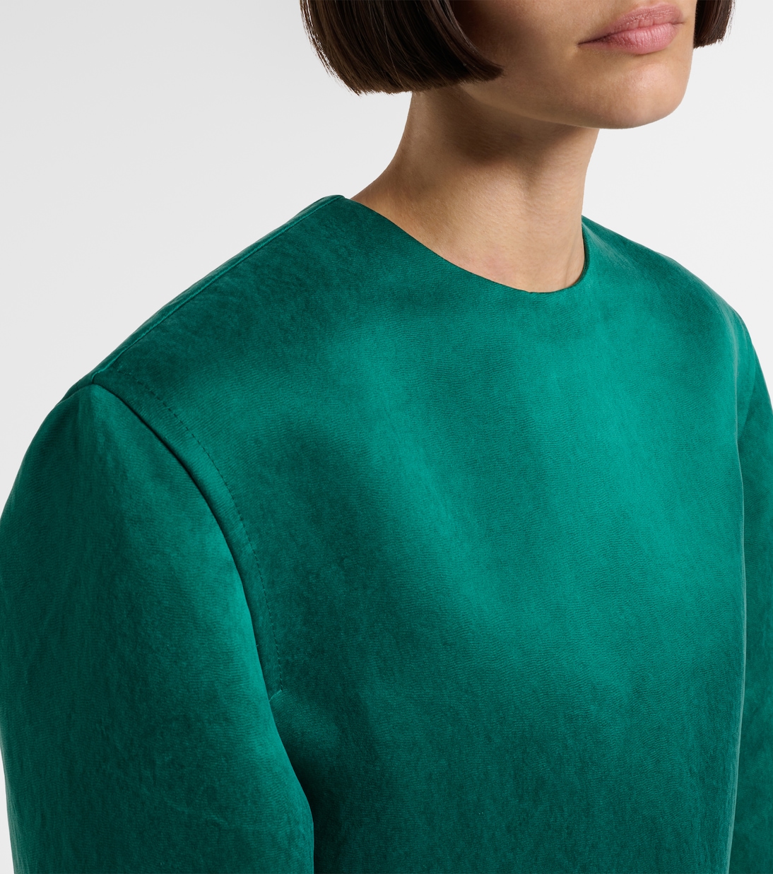 Silk satin minidress  | Saint Laurent