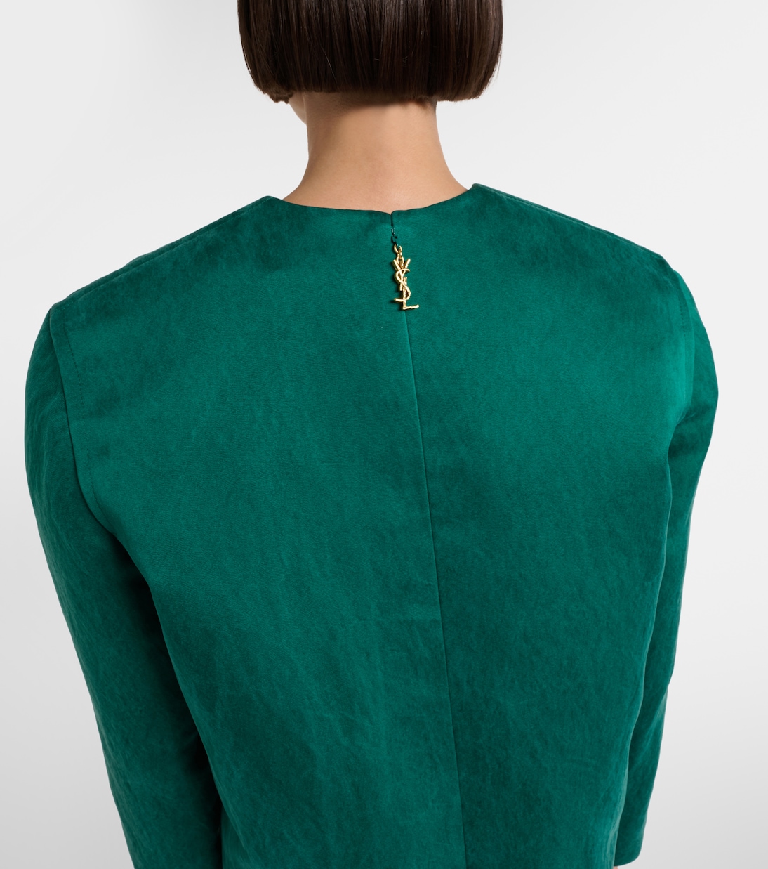 Silk satin minidress  | Saint Laurent