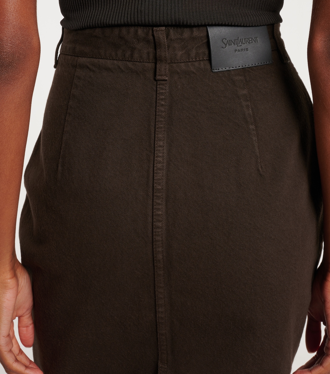 Cotton pencil skirt | Saint Laurent