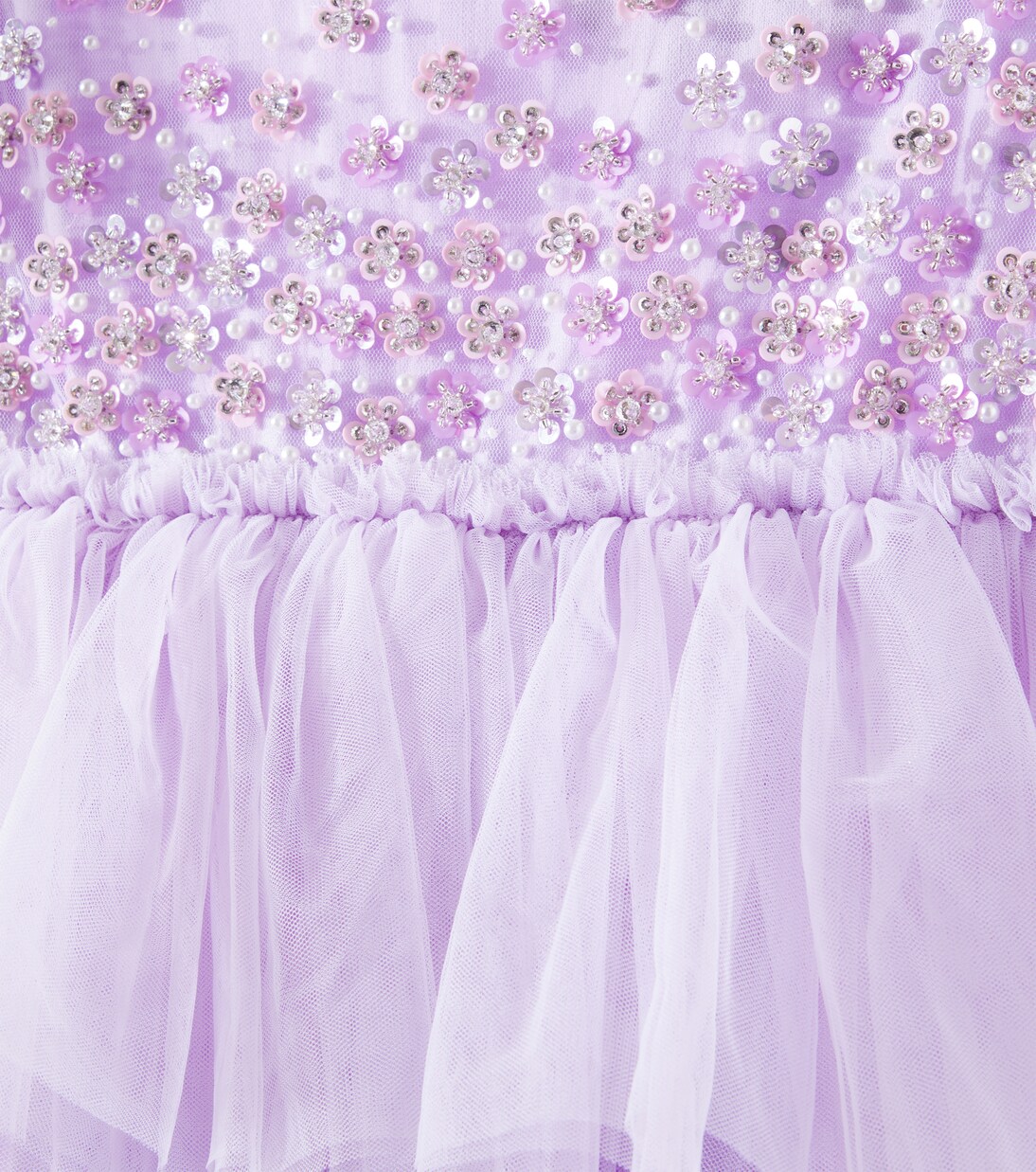 Verziertes Kleid Orchid Radiance aus Tüll | Tutu Du Monde
