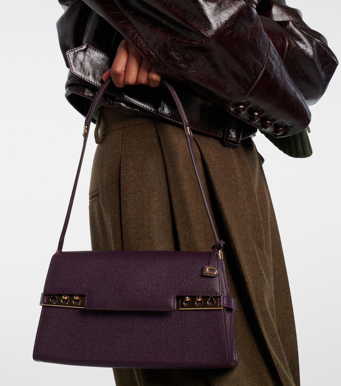 حقيبة للكتف من الجلد Tempête Small | Delvaux