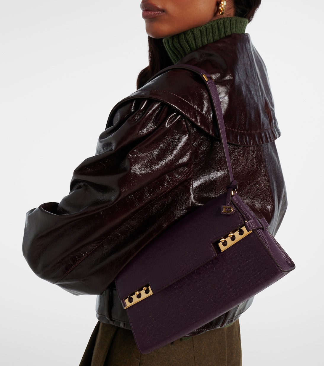حقيبة للكتف من الجلد Tempête Small | Delvaux