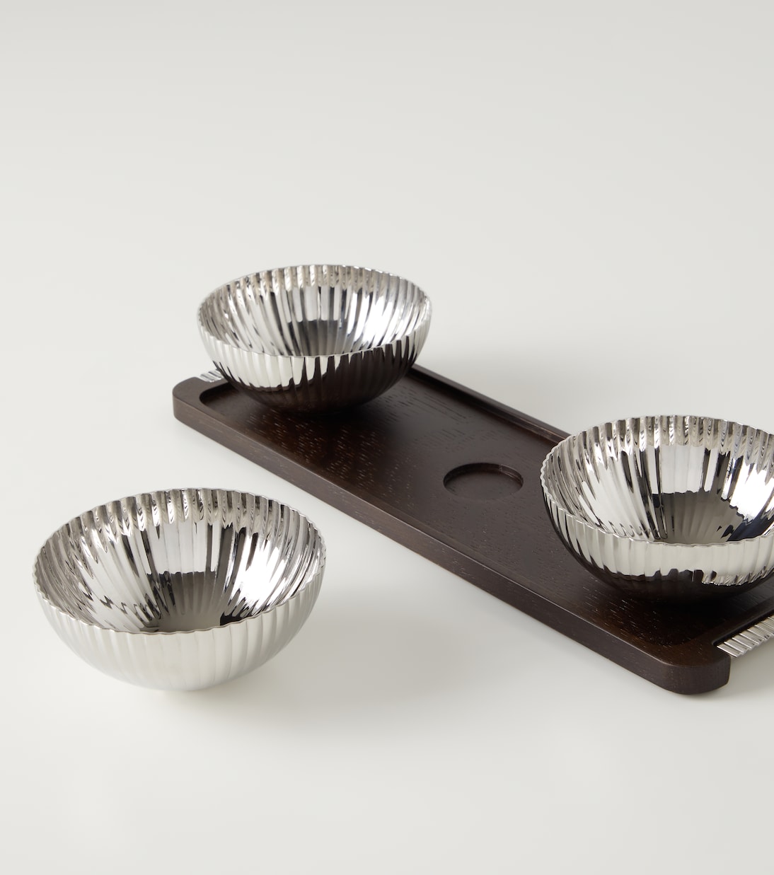 Bernadotte bowls and tray set by Sigvard Bernadotte | Georg Jensen