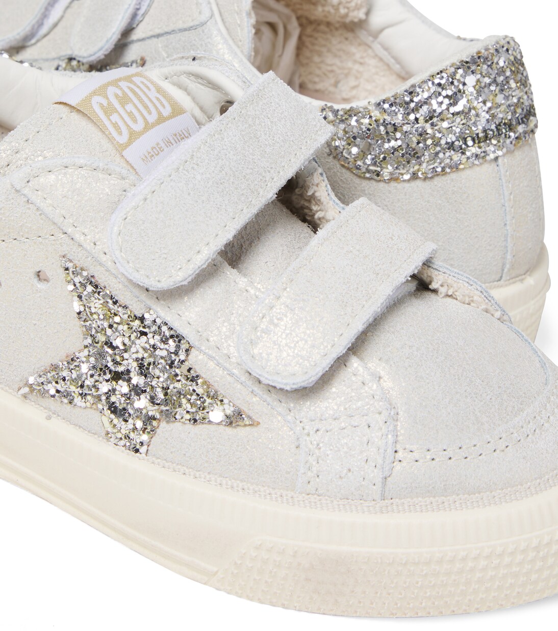 Sneakers May School aus Leder mit Glitter | Golden Goose Kids