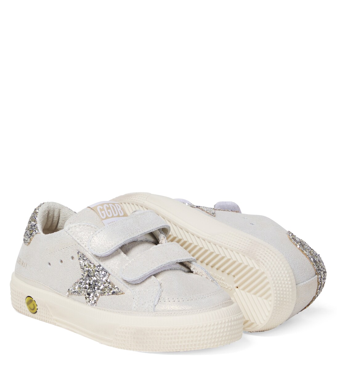Sneakers May School aus Leder mit Glitter | Golden Goose Kids