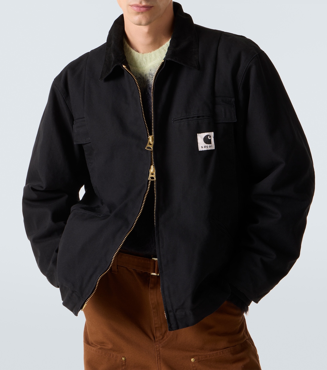 x Carhartt 코듀로이 트리밍 캔버스 재킷 | Sacai