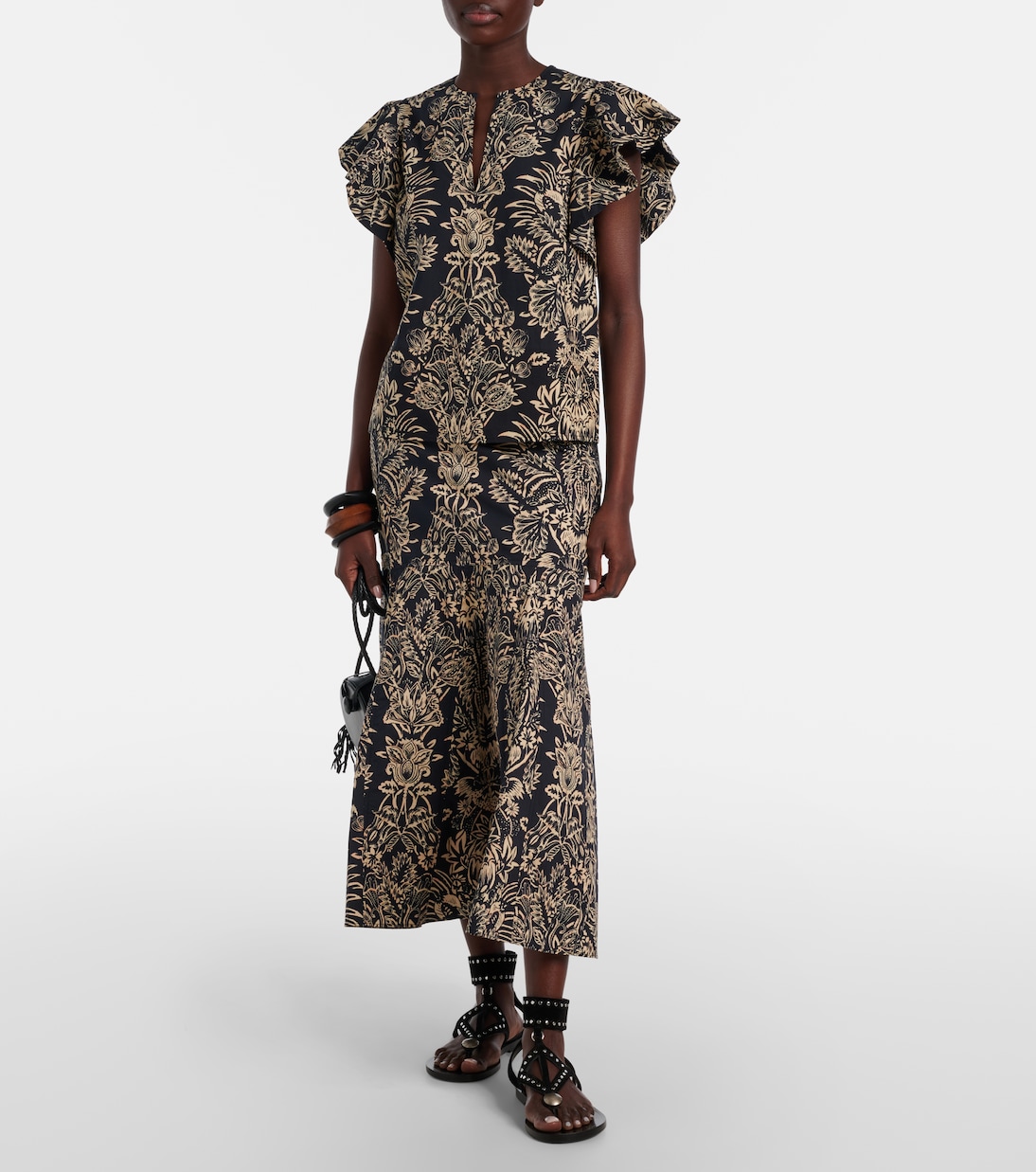 Severine printed cotton poplin top | Ulla Johnson