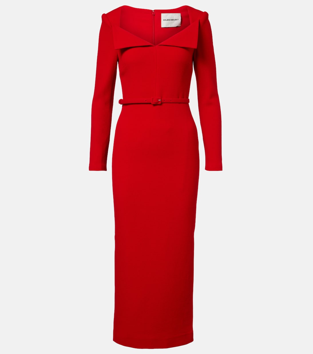 Belted wool midi dress | Roland Mouret