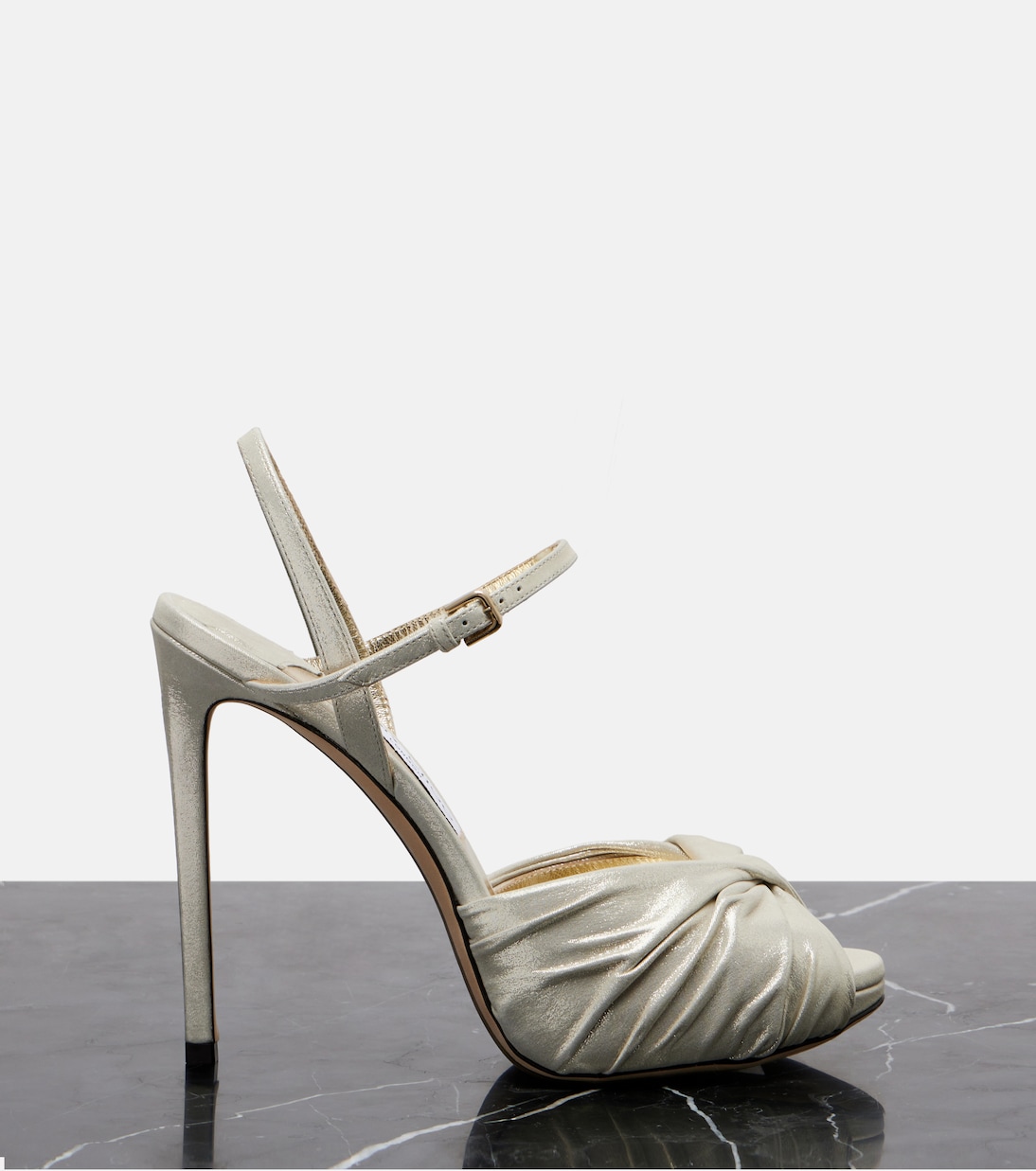 Elly 120 suede platform sandals | Jimmy Choo