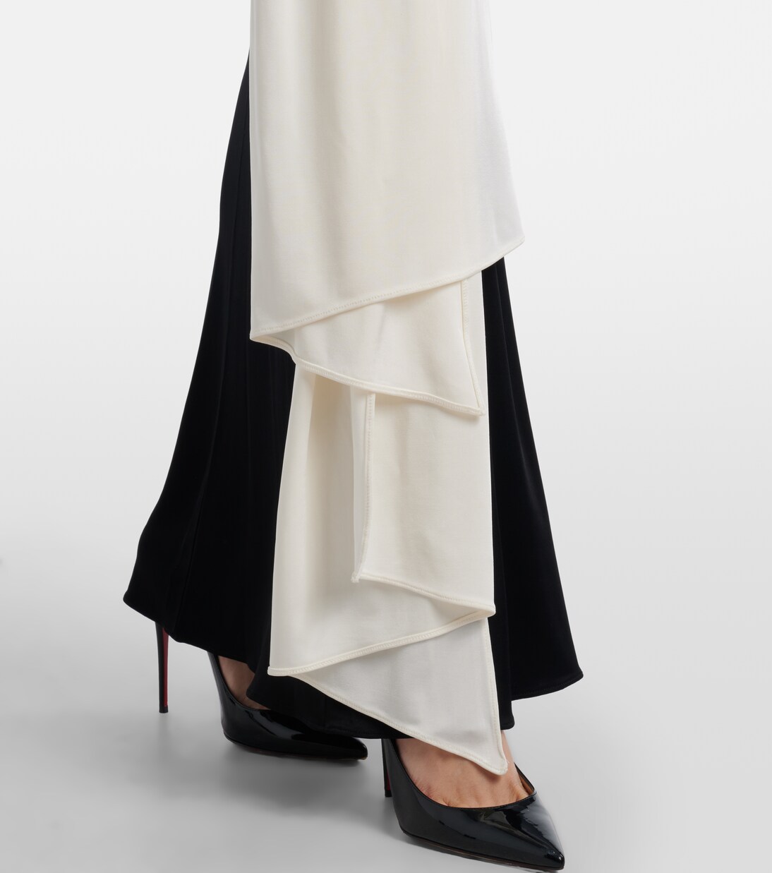 Leia scarf-detail halterneck gown | The New Arrivals Ilkyaz Ozel