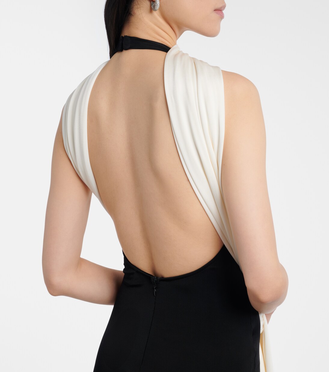 Leia scarf-detail halterneck gown | The New Arrivals Ilkyaz Ozel