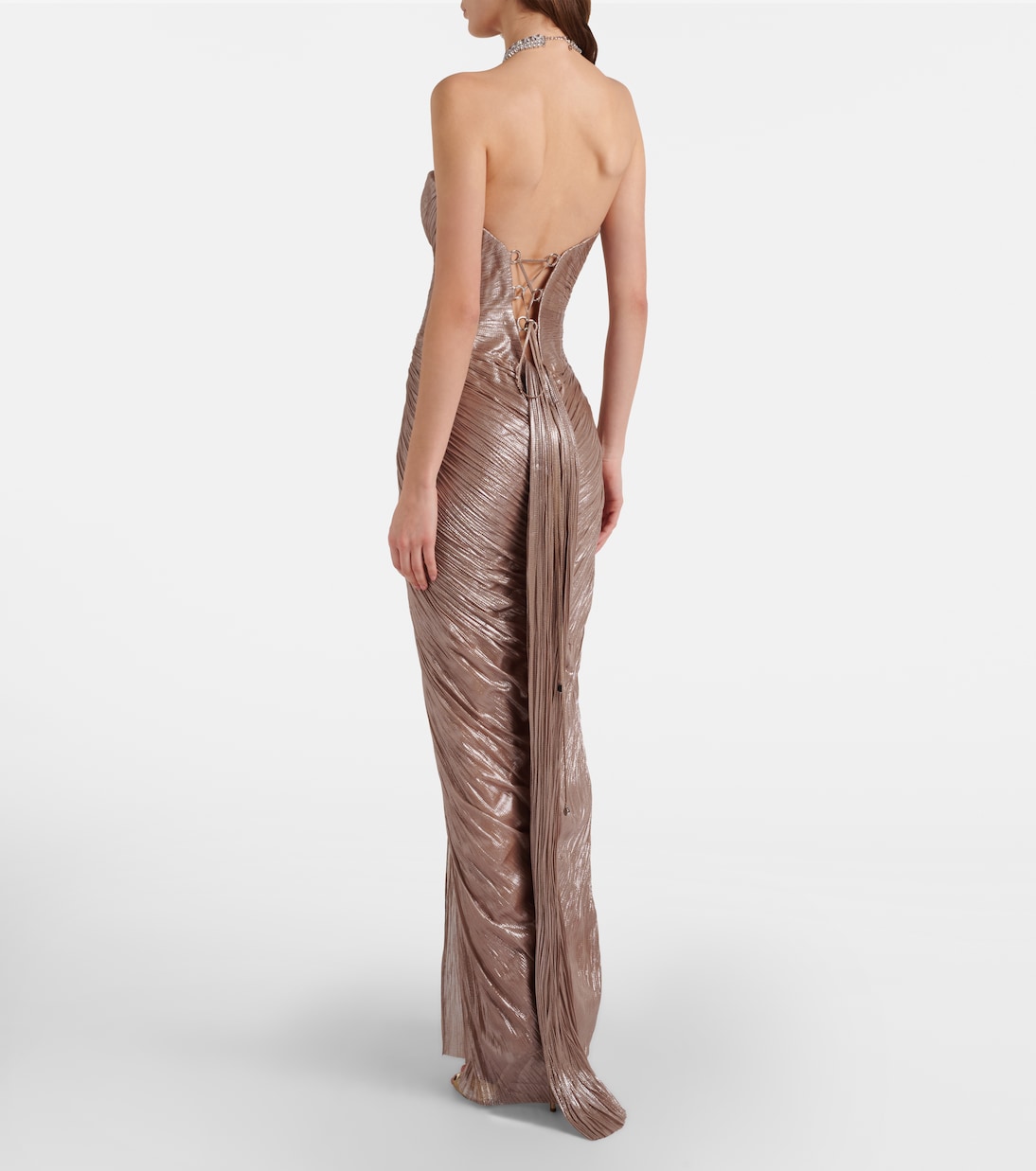 Robe Alessandra aus Lamé | Maria Lucia Hohan