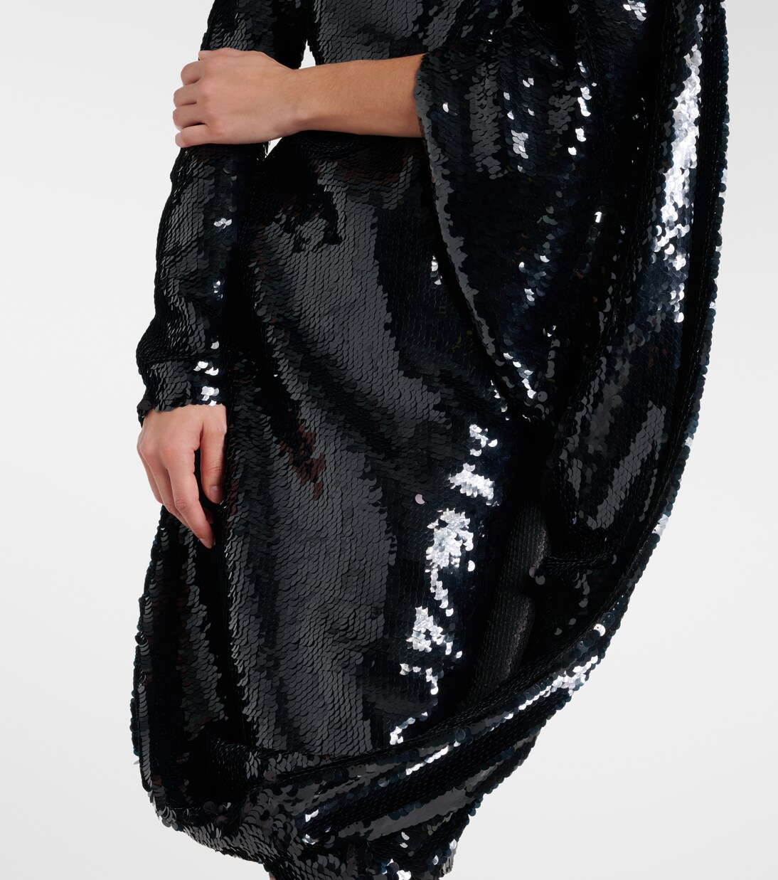 Vestido corto drapeado con lentejuelas | Stella McCartney