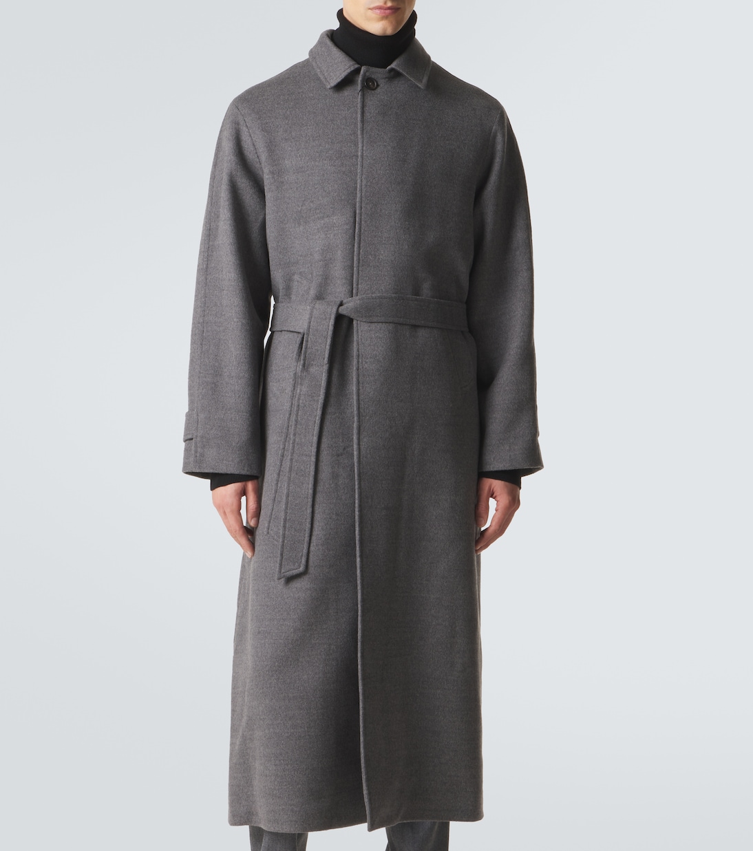 Belted wool overcoat | Saman Amel