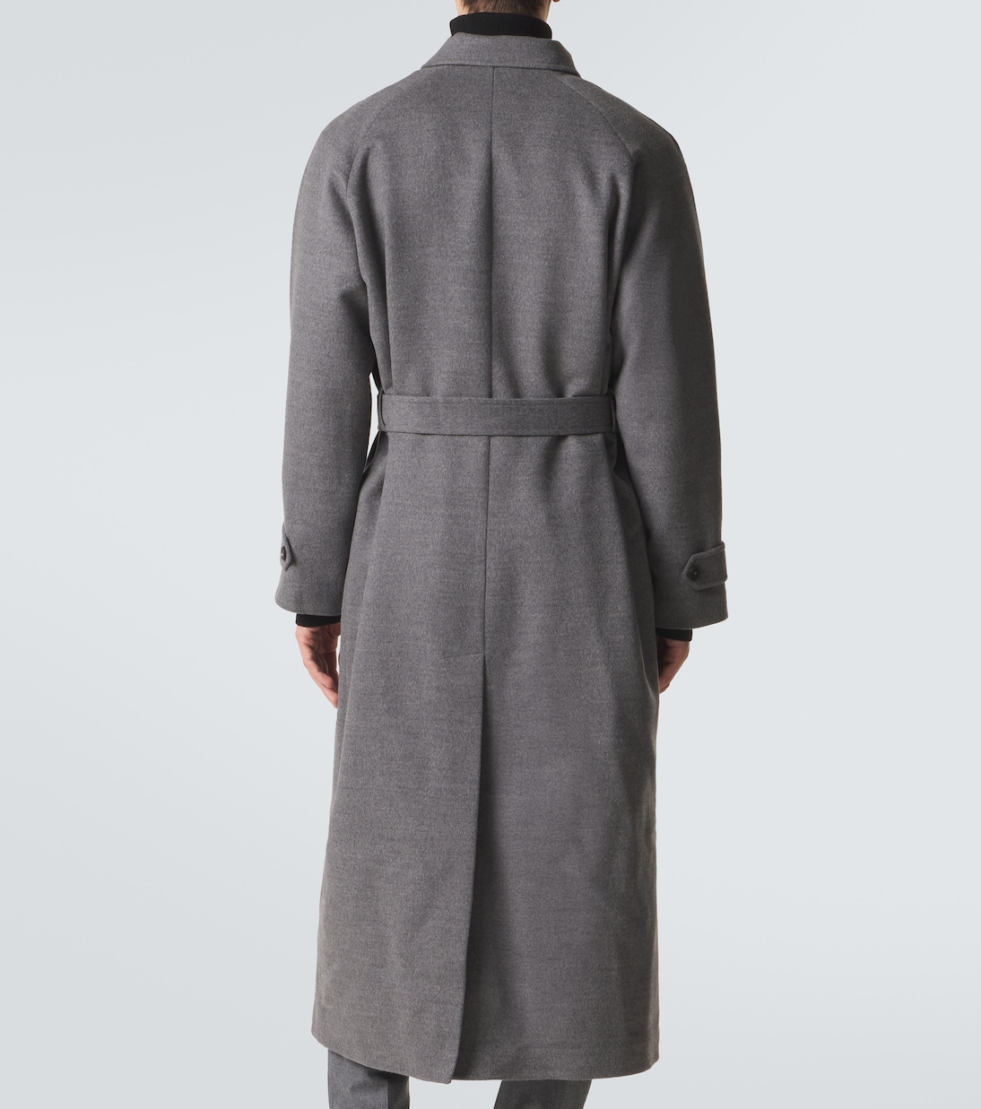 Belted wool overcoat | Saman Amel
