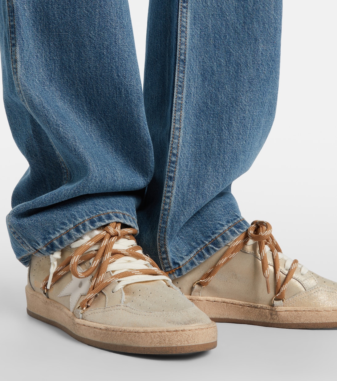 Sneakers Ball Star mit Shearling | Golden Goose