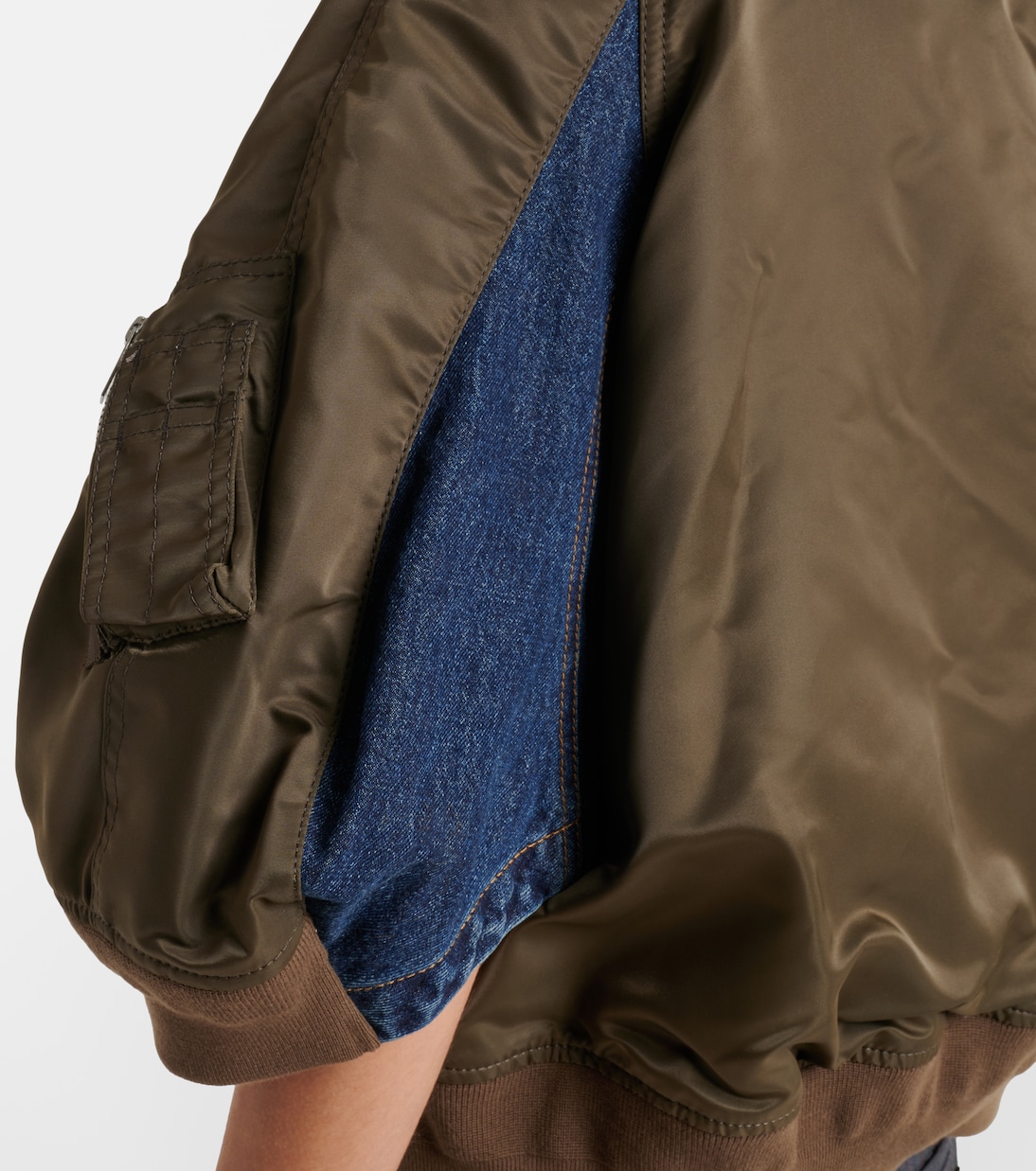 Chaqueta en denim y sarga | Sacai