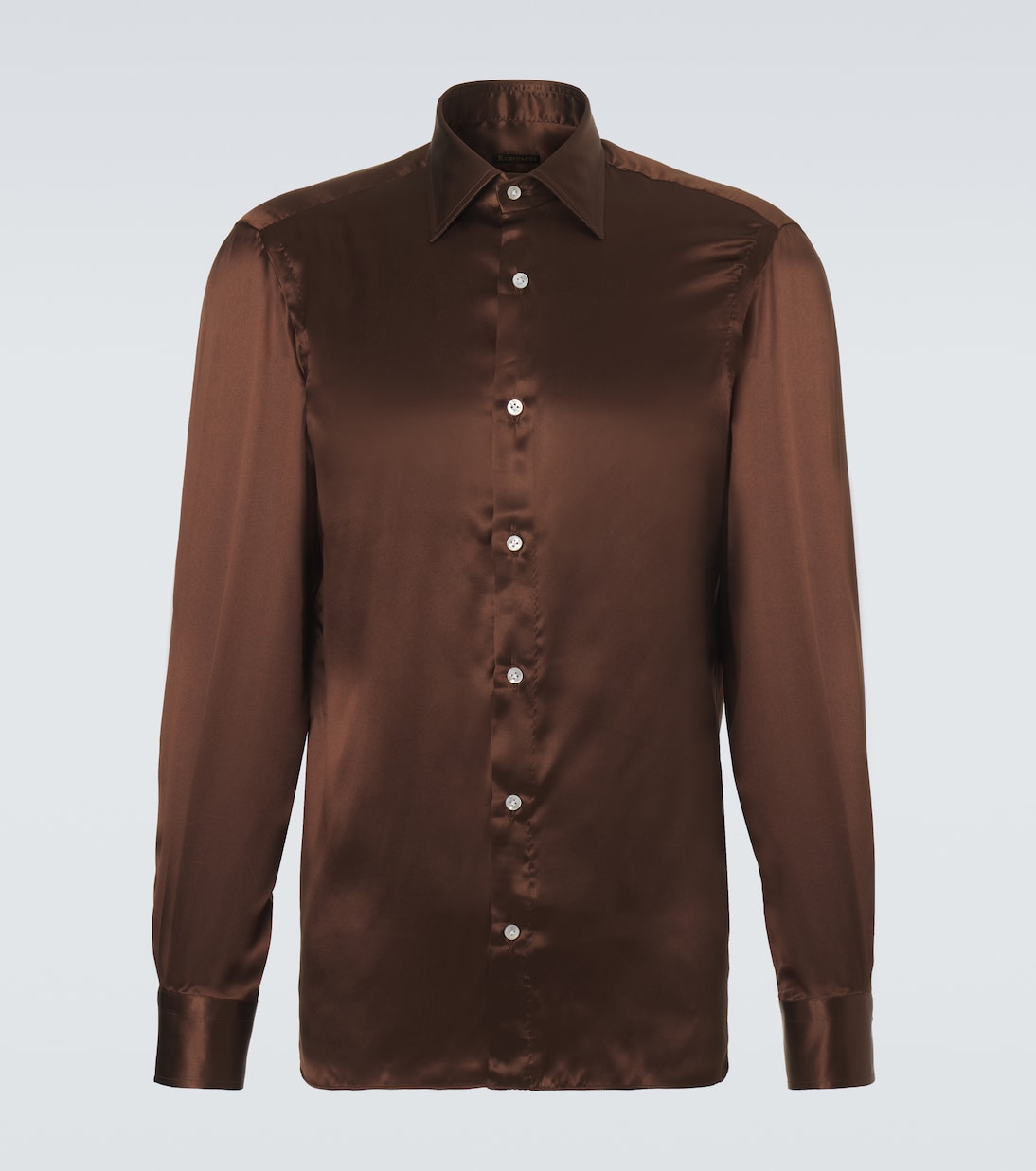 Silk satin shirt | Rubinacci