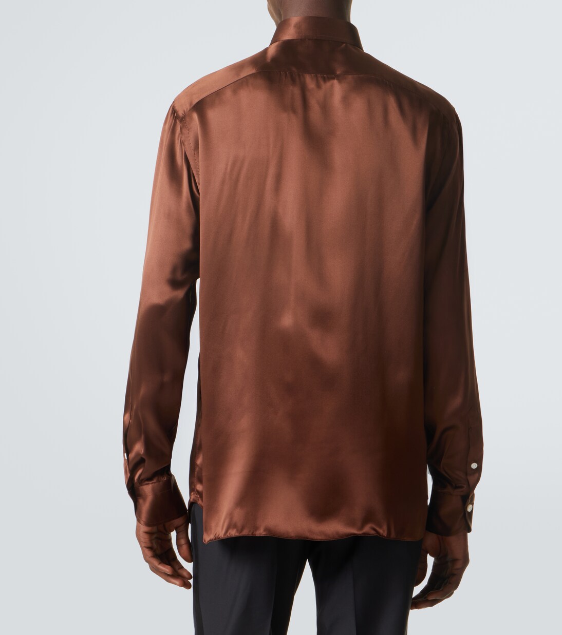 Silk satin shirt | Rubinacci