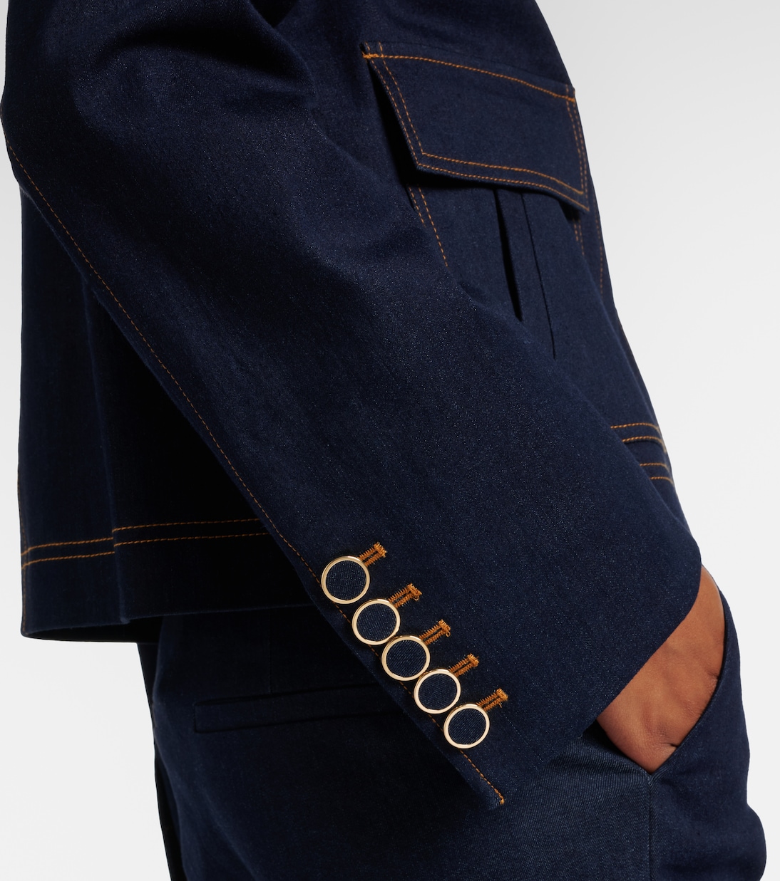 Barrington embellished denim jacket | Veronica Beard