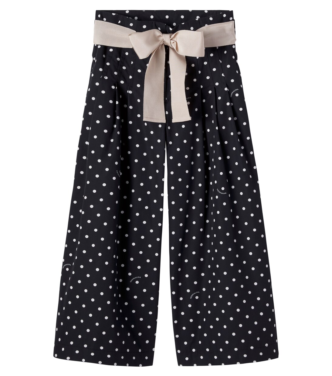 Polka-dot cotton poplin pants | Monnalisa