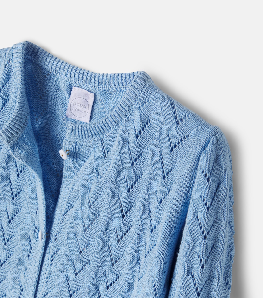 Openwork cotton cardigan | Pepa London