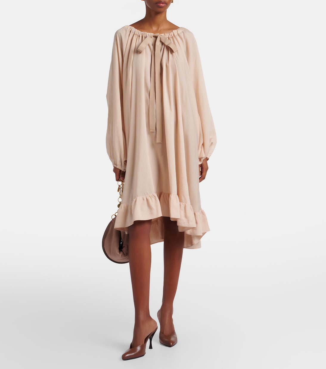 条纹中长连衣裙 | Patou